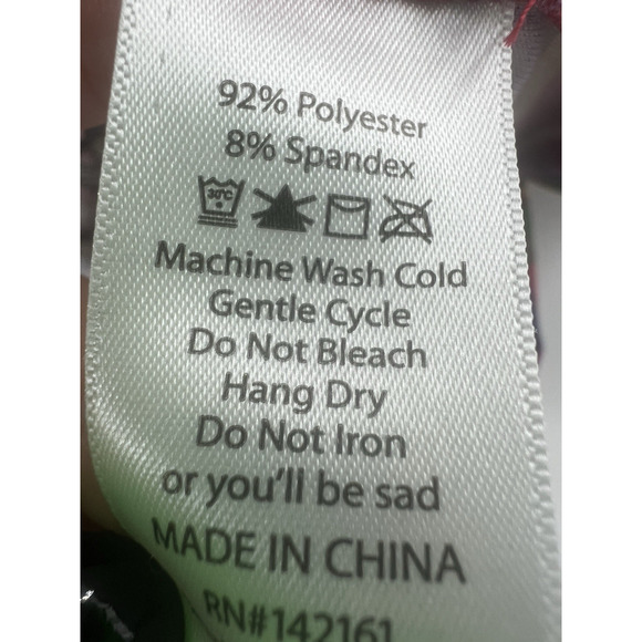 LuLaRoe Shirt Womens Medium Santa Top Short Sleeve Holiday Christmas Stretchy - Picture 7 of 9